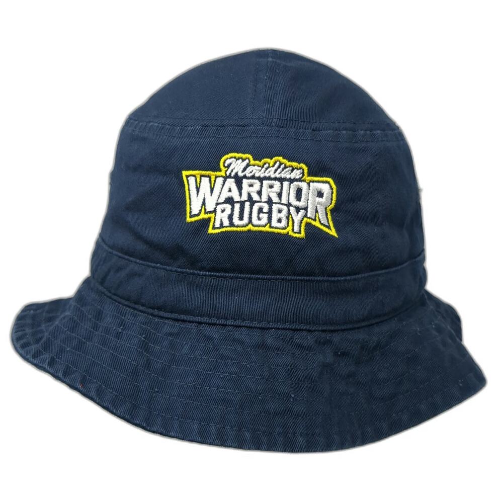 Port Authority Blue XL Bucket Hat Meridian Warrior Rugby Cotton Embroidered